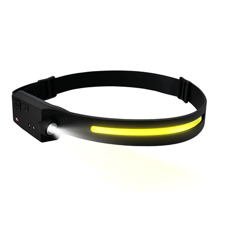 Lampada Frontale con Torcia e Striscia LED con Sensore e Ricarica USB-C™ I-LED-HEAD102