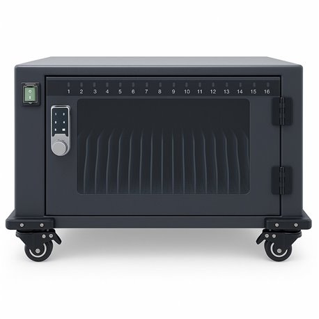 Carrello Stazione di Ricarica Ventilato per 16 Dispositivi USB-C™ I-CABINET-16DUCTY