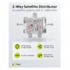Splitter 2 vie per satellite 100 db, 1750 Mhz ICOC SAT-SPL2
