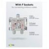 Splitter 2 vie per satellite 100 db, 1750 Mhz ICOC SAT-SPL2
