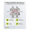 Splitter 3 vie per satellite 100 db, 1750 Mhz ICOC SAT-SPL3