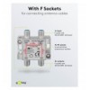 Splitter 3 vie per satellite 100 db, 1750 Mhz ICOC SAT-SPL3