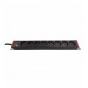 Multipresa 8 Posti da Rack 19'' con Staffe Ruotabili a 360° VDE 10A I-CASE STRIP-81V36