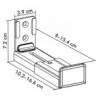 Supporto da Parete per Soundbar da 9 a 15,4 cm
