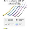 Cavo USB-C™ Maschio/Maschio USB 2.0 in Silicone 1,5 metri Azzurro