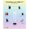 Cavo USB-C™ Maschio/Maschio USB 2.0 in Silicone 1,5 metri Viola