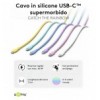Cavo USB-C™ Maschio/Maschio USB 2.0 in Silicone 1,5 metri Rosa