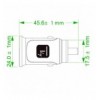Mini Caricatore da Auto 2 Porte USB-A 5V/2.4A Nero