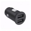 Mini Caricatore da Auto 2 Porte USB-A 5V/2.4A Nero
