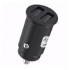 Mini Caricatore da Auto 2 Porte USB-A 5V/2.4A Nero