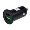 Mini Caricatore da Auto USB-A e USB-C™ 5V/4A Nero IUSB2-CAR5-AC45W