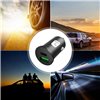 Mini Caricatore da Auto USB-A e USB-C™ 5V/4A Nero