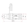 Connettore Keystone da Pannello RJ45 Cat.6 STP Impermeabile IP68