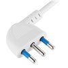 Presa Multipla a 2 Posti 10/16A Bipasso e 1 10/16A Bipasso Schuko con Interruttore
