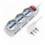 Presa Multipla a 6 Posti 10/16A Bipasso e 3 10/16A Bipasso Schuko con Interruttore