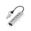 2 SD/microSD Alluminio Silver IUSB32AC-HUB-3ACR
