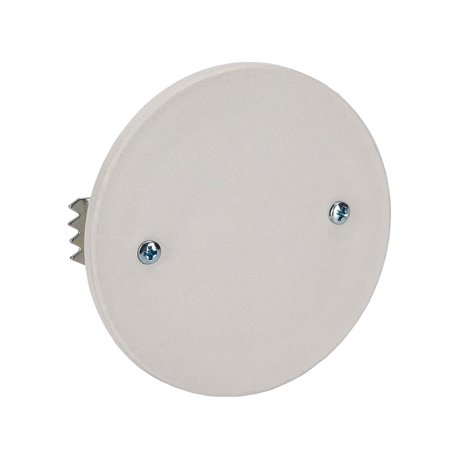 Coperchio con Graffe per Scatola da Incasso ø85mm Bianco IWP-MD PSTR-COV85
