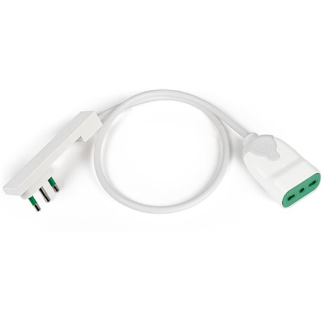 Cavo Alimentazione Spina Italiana Salvaspazio Ultrapiatta 2P+T 16A Presa italiana 2P+T 16A 0
