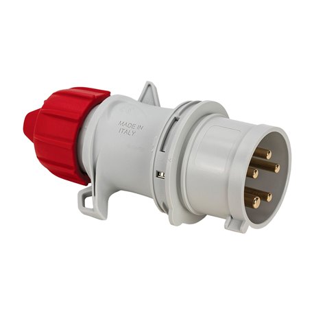 Spina mobile 3P+N+T 16A 400V 6h IP54 Cablaggio a Vite IPW-SP-705