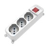 Multipresa 3 Posti Italiana Bipasso / Schuko con spina 16A angolata
