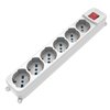 Multipresa 6 Posti Italiana Bipasso / Schuko con spina 16A angolata
