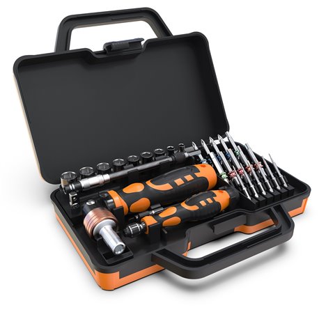Kit Valigetta 31 pezzi in 1 Cacciaviti Bussole e Punte Professionali I-TOOL-SC31