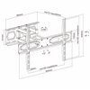 Supporto a Muro per TV LED LCD 32-70'' Full-Motion
