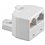 Adattatore a T ISDN 1xRJ45 M a 2xRJ45 F Bianco