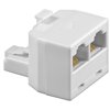Adattatore a T ISDN 1xRJ45 M a 2xRJ45 F Bianco IWP-ADAP-13/80W