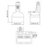 Adattatore a T ISDN 1xRJ45 M a 2xRJ45 F Bianco
