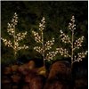 Set di 3 Alberi Luminosi con 75 LED Bianco Caldo IP44 I-LED-CHAIN753TREE