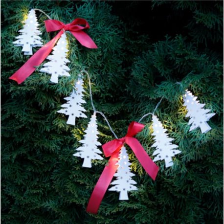 10 Luci LED Albero di Natale Bianco Caldo IP20 I-LED-CHAIN10TREE