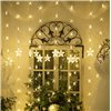 Tenda Luminosa con Stelle Natalizie 80 LED e Telecomando