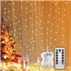Tenda Natalizia Luminosa 300 LED Alimentazione USB e Telecomando I-LED-CHAIN300USB