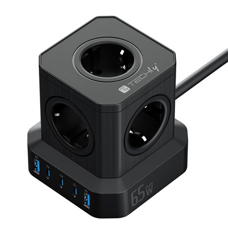 Multipresa da Tavolo USB Cube 5p 2xUSB-A 3xUSB-C™ IUPS-PCP-TOWER03