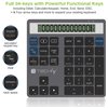 Tastierino Numerico BT V5.0 Wireless 2in1 con Calcolatrice Grigio Scuro