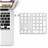Tastierino Numerico BT V3.0 Wireless 34 Tasti Argento