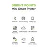 Mini Etichettatrice Stampante Termica Bluetooth Portatile Ricarica USB-C™