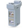 Adattatore per Guida DIN con 2 Accoppiatori Cat.6A RJ45 F/F