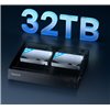 Videoregistratore NVR 8CH 16 MP 32 TB con HDMI e VGA, RP-PN8