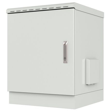Armadio Rack 19'' a Pavimento 12U grigio IP66 Porta Cieca prof. 600 mm I-CASE IP66-1260