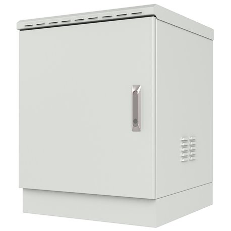 Armadio Rack 19'' a Pavimento 16U grigio IP66 Doppia Porta Cieca prof. 600 mm I-CASE IP66-1660DP