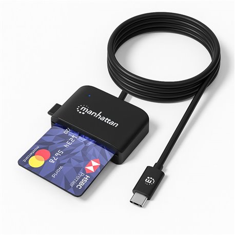 Lettore di Smart Card USB-C™ con Slot per MicroSD I-CARD CAM-USB2MHC