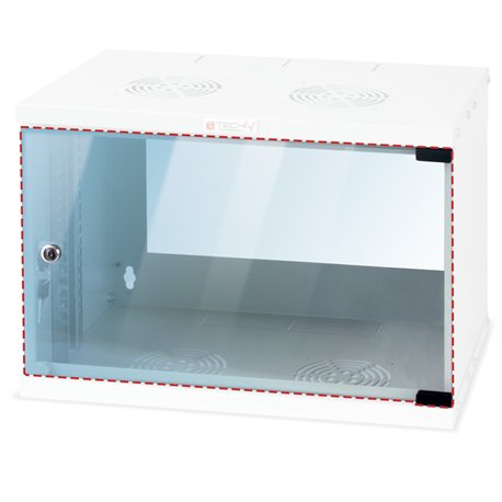 Vetro di Ricambio per Armadio Rack 19'' a Muro 6U I-CASE GLASS-06ER