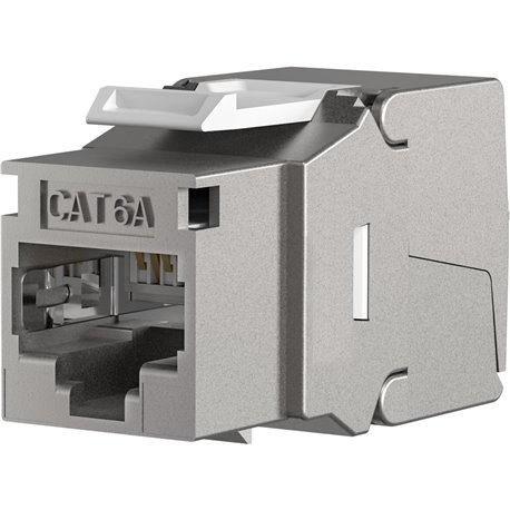 Frutto Keystone RJ45 STP C6A Toolless Silver IWP-MD C6A/STPE