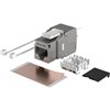 Frutto Keystone RJ45 STP C6A Toolless Silver