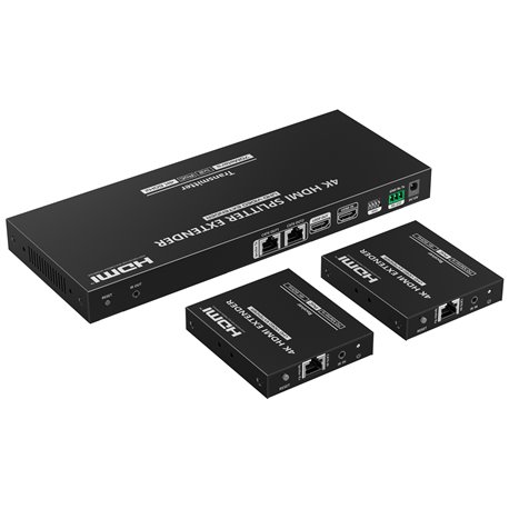Splitter Extender HDMI 1x2 con IR su CAT6/6a/7 70 M IDATA EX-HL21TY3