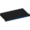 Cassetto Ottico 19'' Scorrevole con 12 Bussole SC Simplex Monomodale Nero ILWL SB-12SCSSB