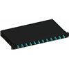 Cassetto Ottico 19'' Scorrevole con 12 Bussole LC Duplex Multimodale OM3 Nero ILWL SB-12LCDM3B