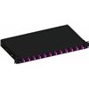 Cassetto Ottico 19'' Scorrevole con 12 Bussole LC Duplex Multimodale OM4 Nero ILWL SB-12LCDM4B